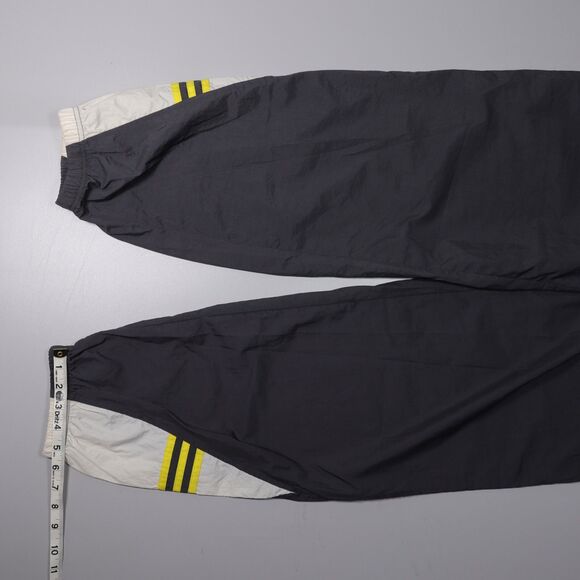 VTG Adidas Vintage Windbreaker Nylon Track Pants Dk Gray Mens Large x 32 - Picture 7 of 8